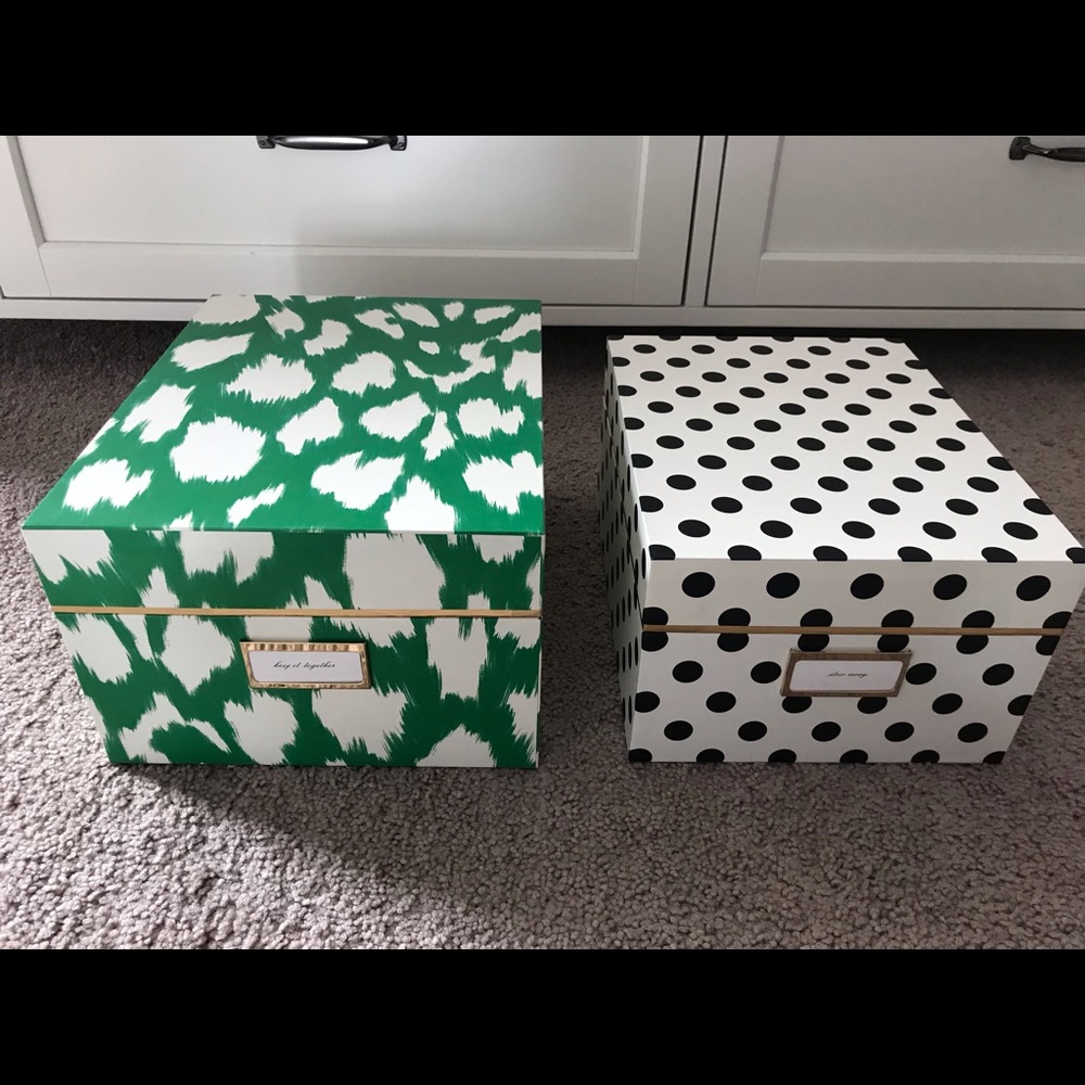 Kate Spade Storage Boxes